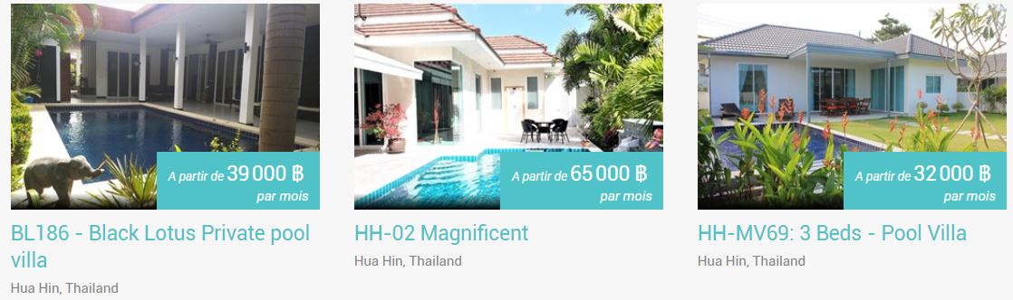 Location Thailande Nos Offres à Pattaya Hua Hin Koh Samui